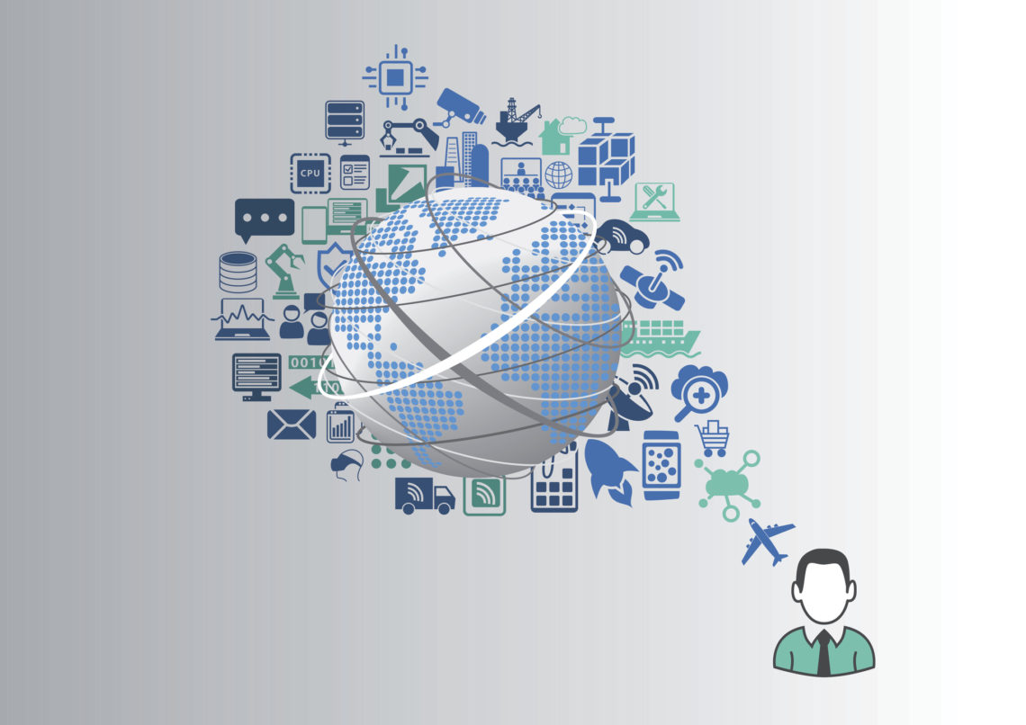 Internet of things (IOT) and digital lifestyle concept