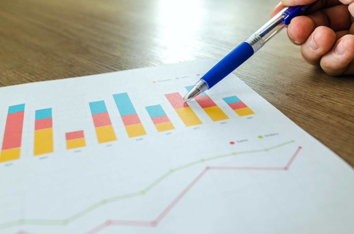Photo by Lukas from Pexels: https://www.pexels.com/photo/person-holding-pen-pointing-at-graph-590020/