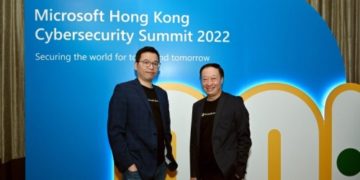 (Left to right) Henry Li, director, specialist sales, Microsoft Hong Kong and Fred Sheu, national technology officer, Microsoft Hong Kong
