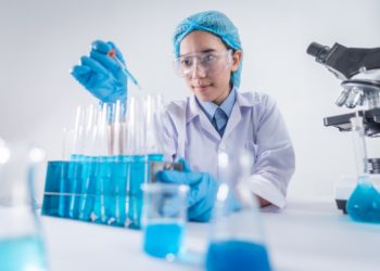 Photo by Chokniti Khongchum: https://www.pexels.com/photo/photo-of-female-scientist-working-on-laboratory-3938023/