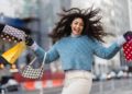 Photo by Tim Douglas : https://www.pexels.com/photo/happy-woman-jumping-with-shopping-bags-6567607/