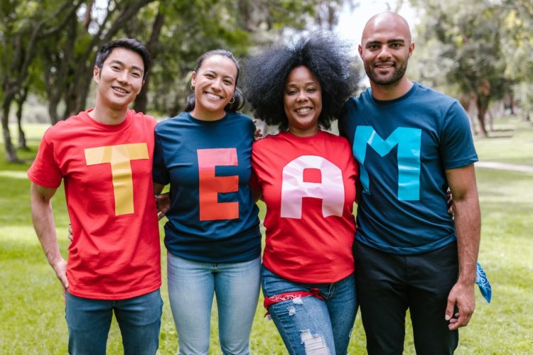 Photo by RODNAE Productions: https://www.pexels.com/photo/group-of-people-wearing-shirts-spelled-team-7551442/