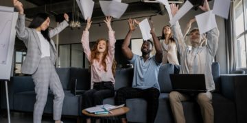 Photo by Alena Darmel: https://www.pexels.com/photo/photo-of-coworkers-throwing-pieces-of-paper-7710118/