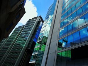 Photo by SevenStorm JUHASZIMRUS: https://www.pexels.com/photo/low-angle-photography-of-high-rise-buildings-575400/