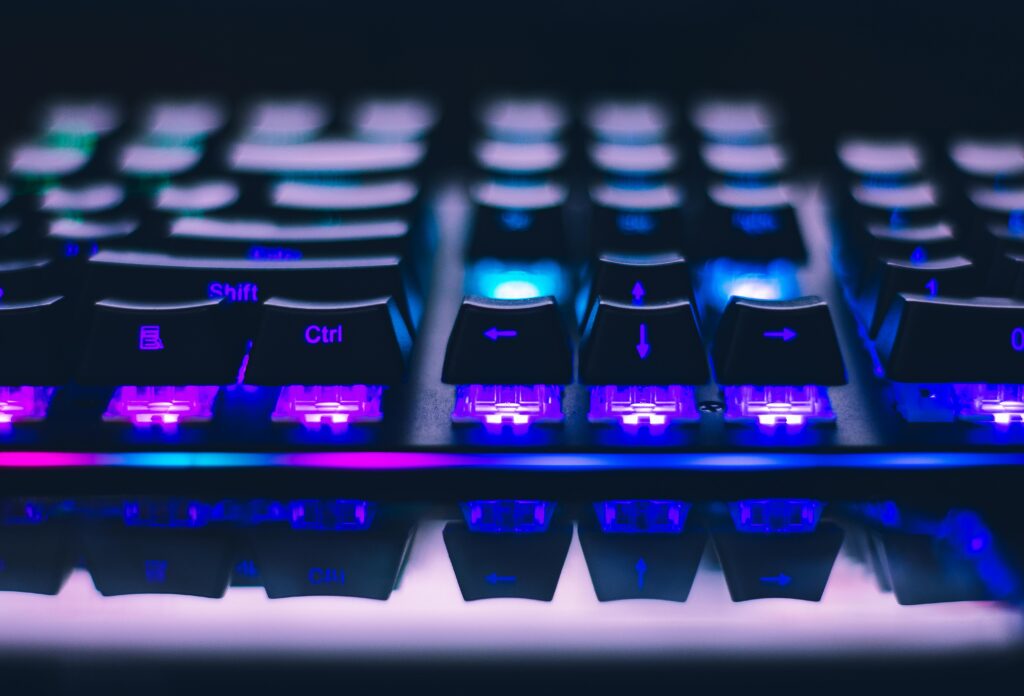 Photo by John Petalcurin: https://www.pexels.com/photo/close-up-photo-of-gaming-keyboard-2115257/