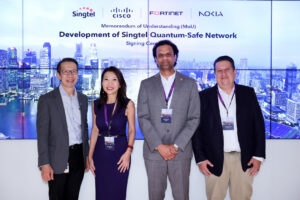 MoU- Singtel with Cisco, Fortinet and Nokia for QSN solutions (1)