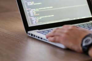 Photo by Lukas: https://www.pexels.com/photo/person-using-macbook-pro-574077/