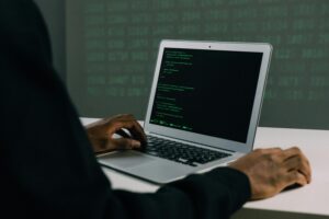 Photo by Mati Mango: https://www.pexels.com/photo/person-using-macbook-air-6330644/