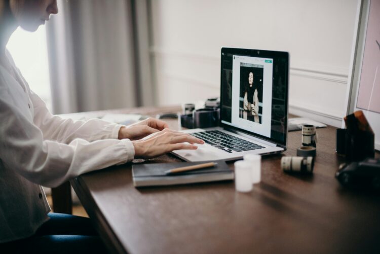 Photo by cottonbro studio: https://www.pexels.com/photo/selective-focus-photography-of-woman-using-macbook-pro-3584996/