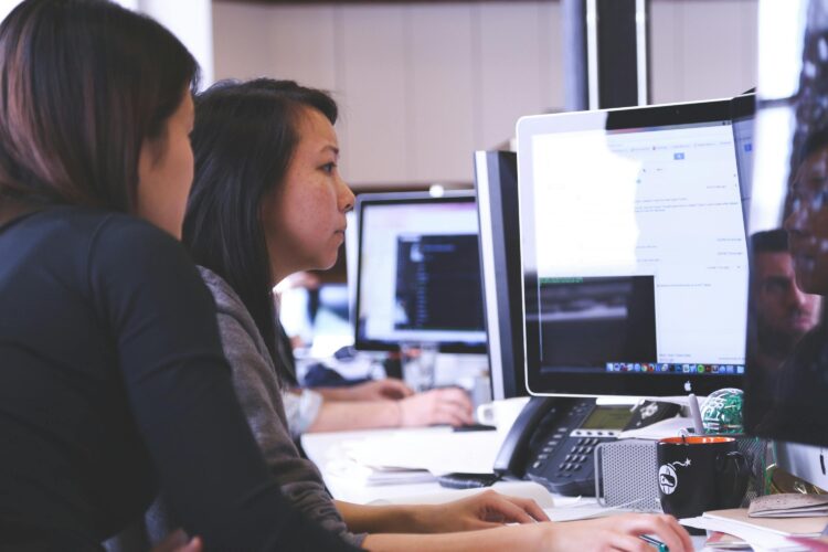 Photo by Startup Stock Photos: https://www.pexels.com/photo/two-women-sitting-in-front-of-computer-monitor-7374/