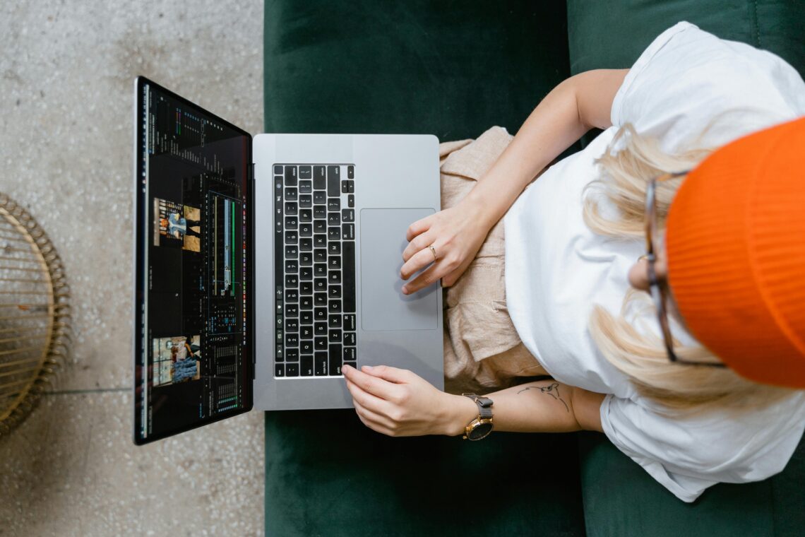 Photo by MART PRODUCTION from Pexels: https://www.pexels.com/photo/a-woman-wearing-eyeglasses-and-a-bonnet-using-a-laptop-7679751/