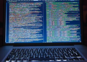 Photo by Markus Spiske: https://www.pexels.com/photo/black-laptop-computer-turned-on-showing-computer-codes-177598/