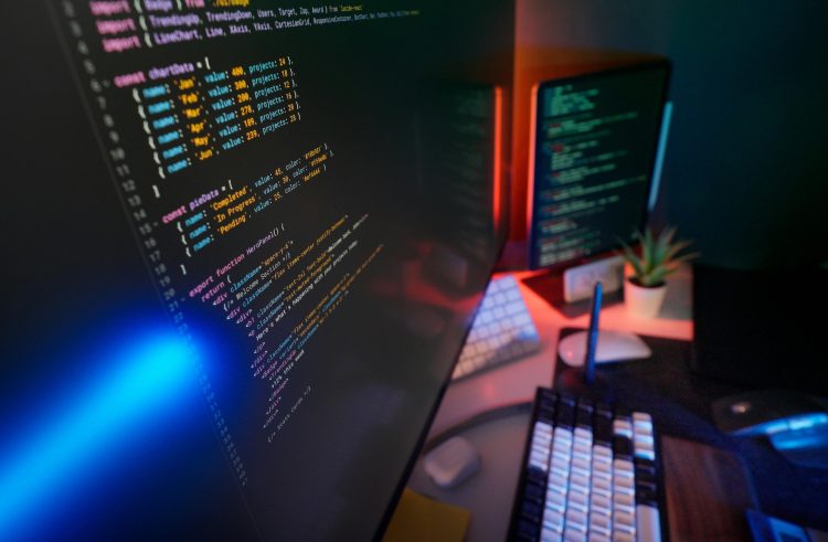 Photo by Jakub Zerdzicki: https://www.pexels.com/photo/colorful-computer-programming-workspace-setup-34212916/