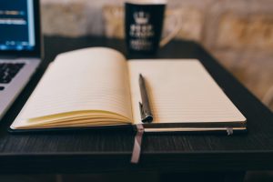 Photo by Negative Space: https://www.pexels.com/photo/coffee-notebook-writing-computer-34607/